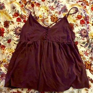 Wine colored tank top